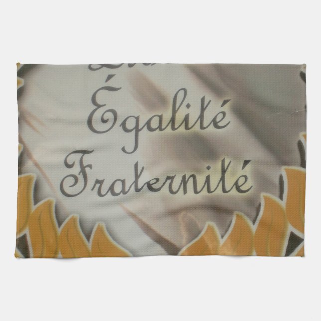 Liberté, Égalité, Fraternité Kitchen Towel (Horizontal)