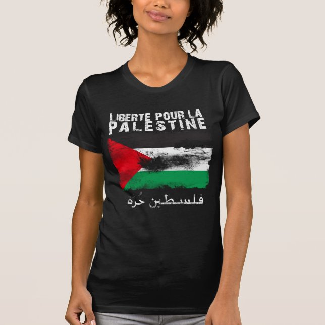 Liberté pour la Palestine (filistin hurra) T-Shirt (Front)