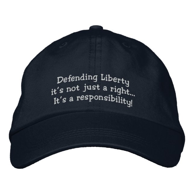 Liberties Embroidered Baseball Hat (Front)