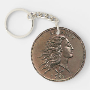 Liberty 1793 U.S. Penny ultra-durable acrylic Keychain