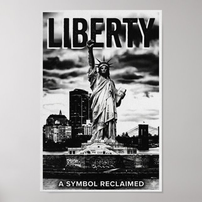 Liberty: A Symbol Reclaimed - Gritty NYC Poster (Front)