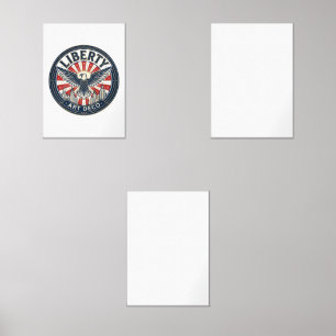 Liberty Adventure Patriotic Patriotic Pulp Book Co Wall Art Sets