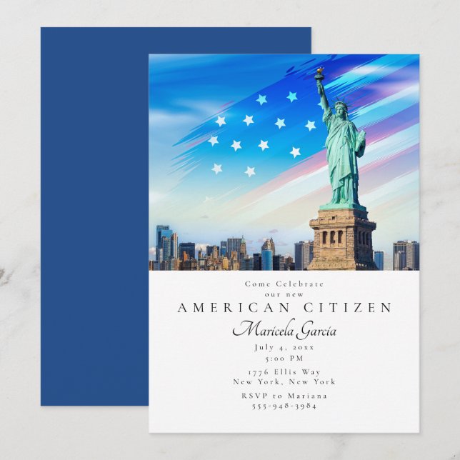 Liberty - American Citizen Party  Invitation (Front/Back)