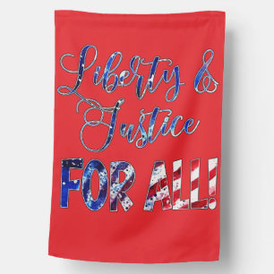 Liberty And Justice For All House Flag