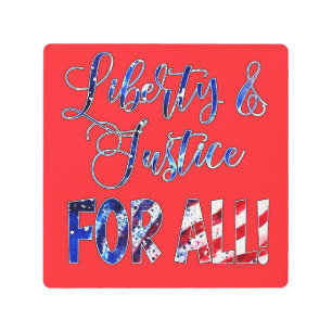Liberty And Justice For All Metal Print