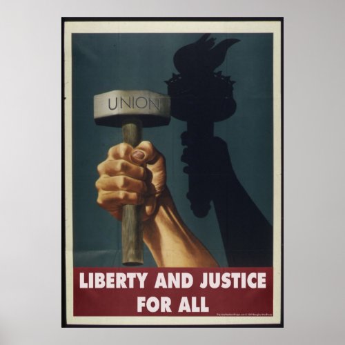 Liberty and Justice for All _ Pro_Union Poster