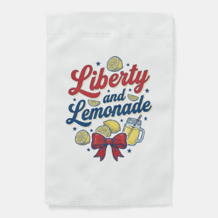 Liberty and Lemonade Patriotic Lemon Vector Shirt_ Garden Flag