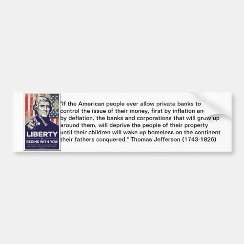 Liberty Anti Federal Reserve Sticker