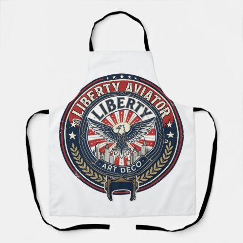 Liberty Aviator Patriotic Patriotic Aviation Vinta Apron