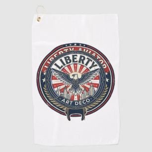 Liberty Aviator Patriotic Patriotic Aviation Vinta Golf Towel