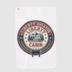 Liberty Aviator Patriotic Patriotic Aviation Vinta Golf Towel