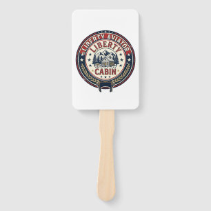 Liberty Aviator Patriotic Patriotic Aviation Vinta Hand Fan