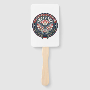Liberty Aviator Patriotic Patriotic Aviation Vinta Hand Fan