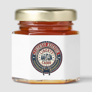 Liberty Aviator Patriotic Patriotic Aviation Vinta Honey Jar Favors