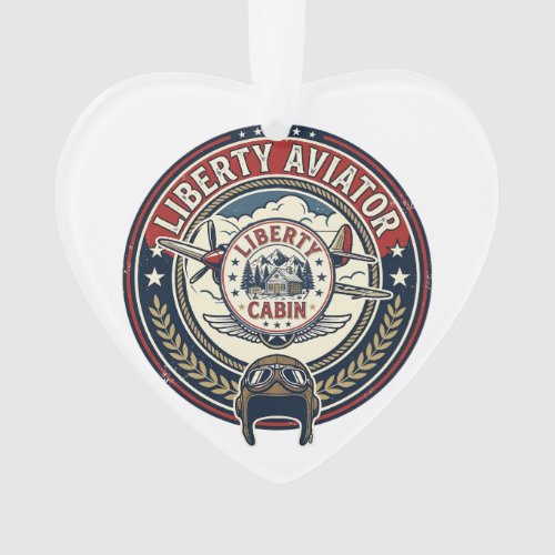 Liberty Aviator Patriotic Patriotic Aviation Vinta Ornament