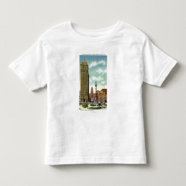 Liberty Bank Bldg, City Hall Toddler T-shirt (Front)
