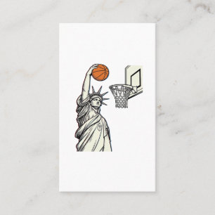 Liberty Basketball Dunk Vintage Engraving Design_1 Business Card