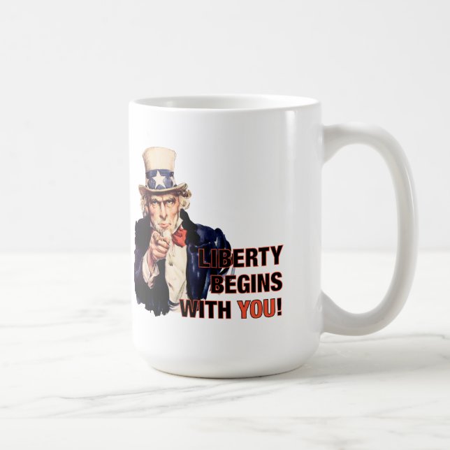 'Liberty Begins With You' Coffee Mug (Right)