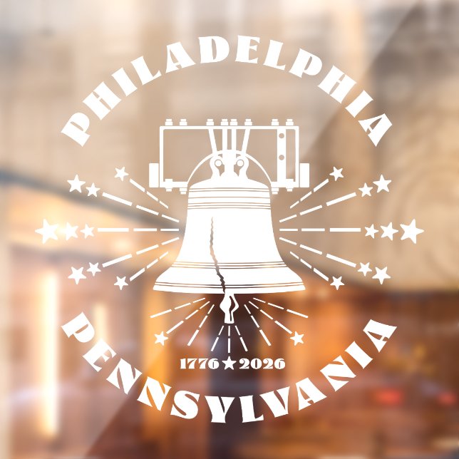 Liberty Bell 2026 America's 250th Anniversary Window Cling (Sheet 2)