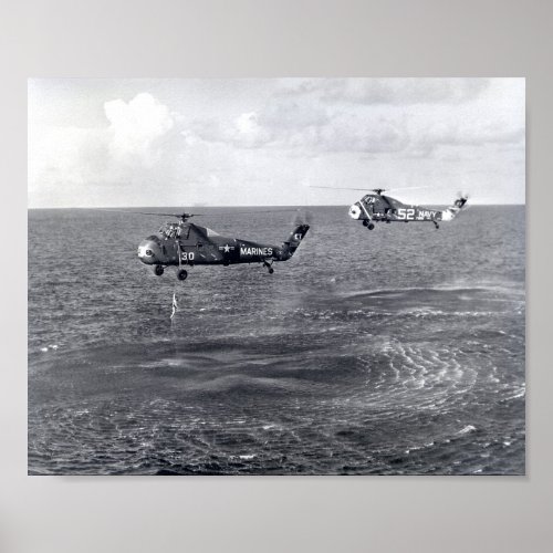 Liberty Bell 7 Splashdown  Recovery Poster