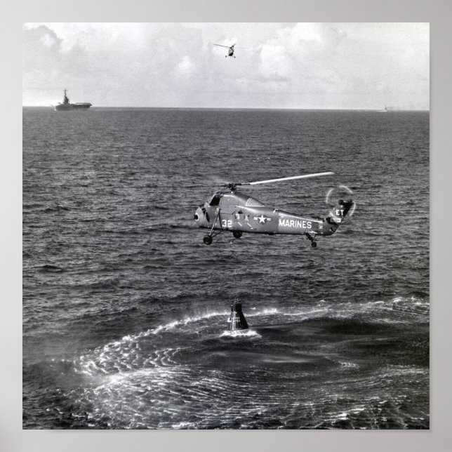 Liberty Bell 7 Splashdown & Recovery Poster (Front)