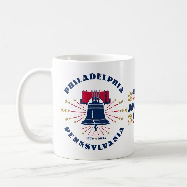 Liberty Bell America's 250th Anniversary Mug (Left)