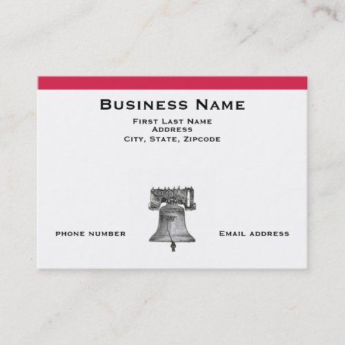 Liberty Bell Business Card