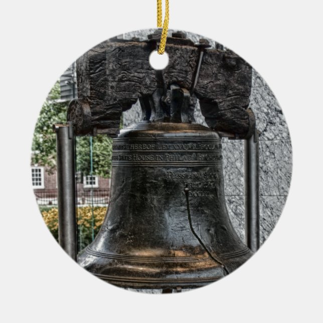 Liberty Bell Ceramic Ornament (Front)