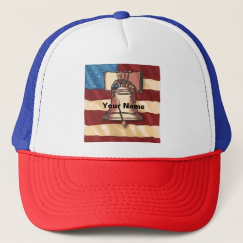 Liberty Bell custom name  hat