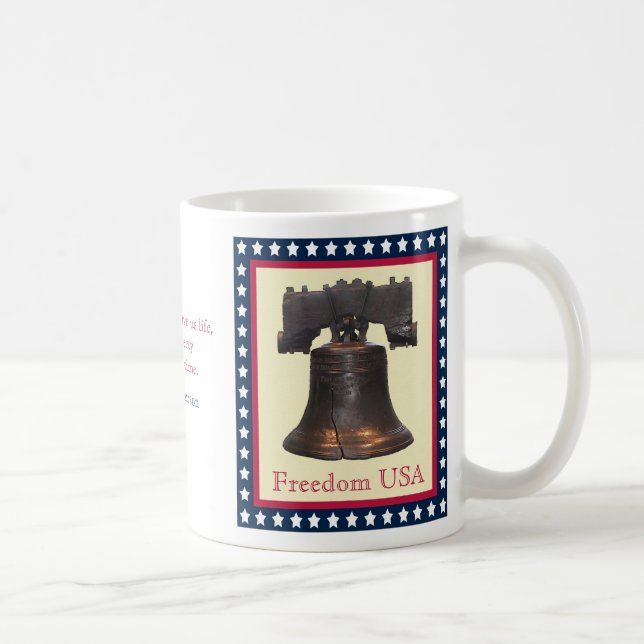 Liberty Bell Freedom USA Mug (Right)