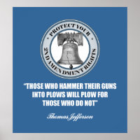 Liberty Bell -Jefferson 2nd Amendment Quote