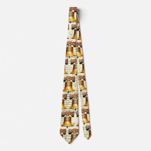 Liberty Bell on Declaration of Independence Neck Tie