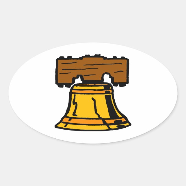 Liberty Bell Oval Sticker (Front)