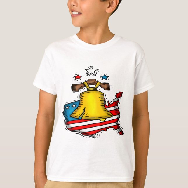 Liberty Bell Patriotic T-Shirt (Front)