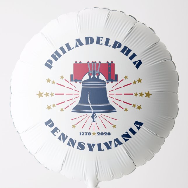 Liberty Bell Philadelphia 1776 Patriotic Balloon (Front)