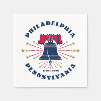 Liberty Bell Philadelphia Pennsylvania 1776 - 2026 Napkins