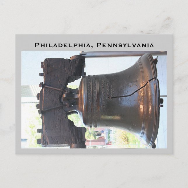 liberty bell, Philadelphia, Pennsylvania Postcard (Front)