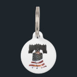 Liberty Bell with American Flag Pet Name Tag<br><div class="desc">* Pet tags are Available in two sizes. Add background color of your choice! (Makes a nice key holder, too! ) Click the CUSTOMIZE button to get started. **** .***** patriotic liberty bell * liberty bell illustration * American Flag art * pet tags * dog tags ideas * custom pet...</div>