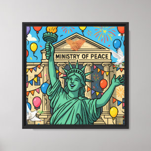 Liberty Between Peace and War Canvas Print