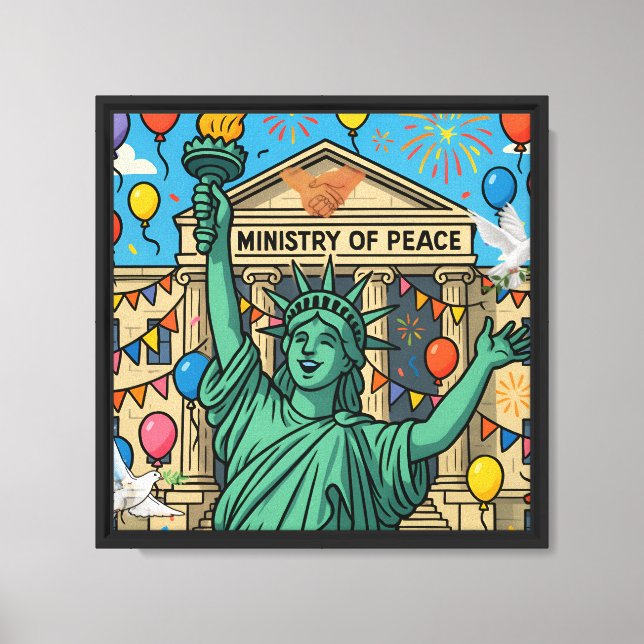 Liberty Between Peace and War Canvas Print (Front)