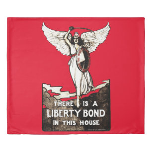 Liberty Bond World War I Poster 1918 Duvet Cover
