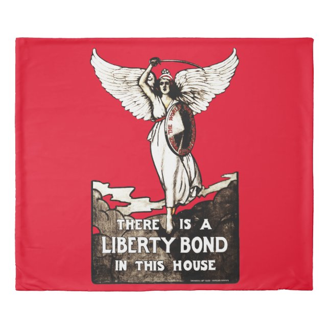 Liberty Bond World War I Poster 1918 Duvet Cover (Front)