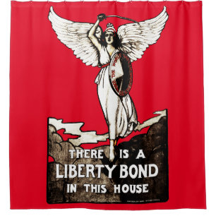 Liberty Bond World War I Poster 1918 Shower Curtain