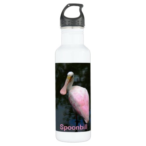 Liberty Bottle Roseatte Spoonbill Bird Stainless Steel Water Bottle