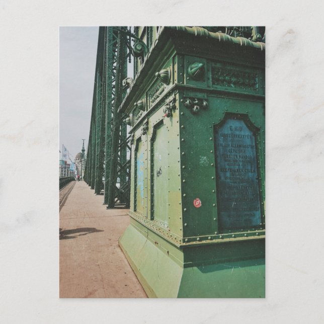 Liberty Bridge, Budapest, Hungary Postcard (Front)