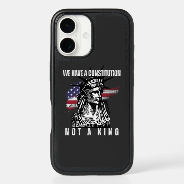 Liberty Bust with Grunge Flag Art Otterbox iPhone Case (Back)