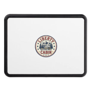 Liberty Cabin Patriotic Patriotic Mountain Cabin V Hitch Cover