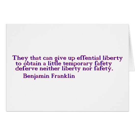 Liberty Cards (Front Horizontal)