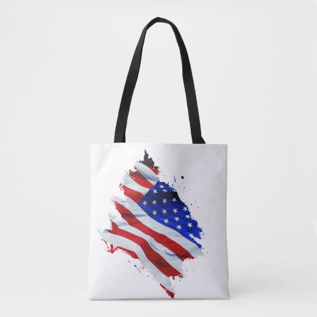 Liberty Carryall – Premium American Flag Tote bag (Front)