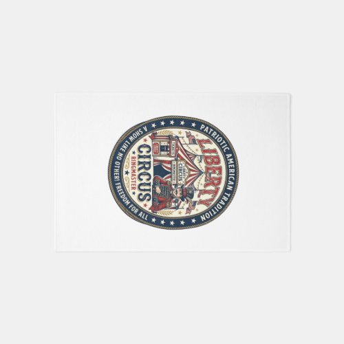 Liberty Circus Patriotic Patriotic Circus Ringmast Rug